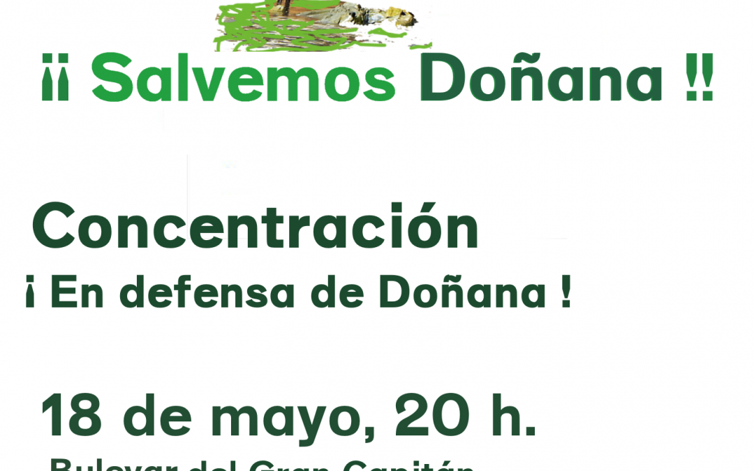 Concentración “Salvemos Doñana”